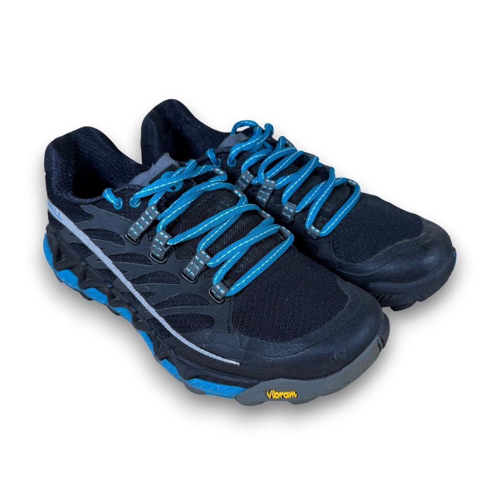 Merrell J04450 Womens All Out Peak Black Algiers Blue Trail Athletic Size 6